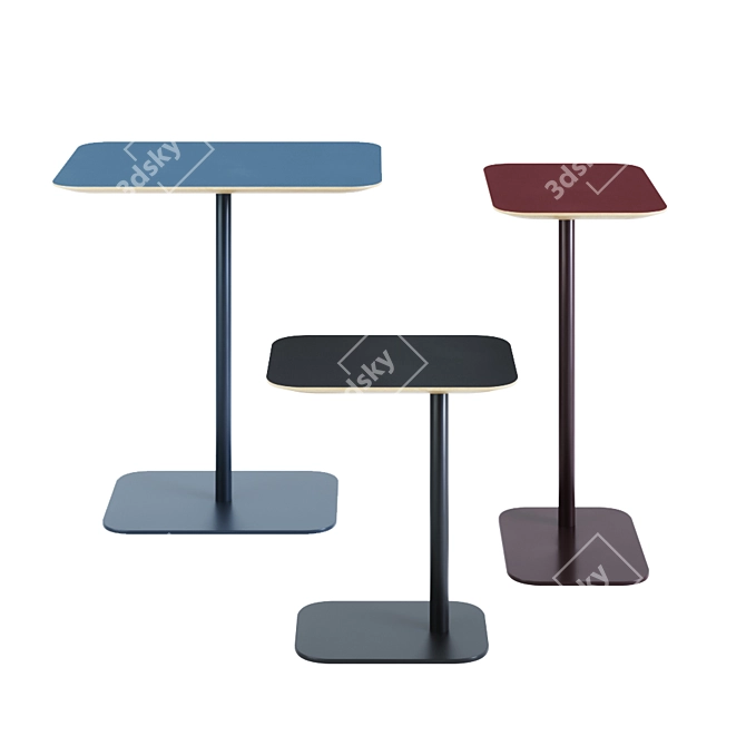 Minimalist MG Series Side Tables - Versatile and Stylish 3D model image 1