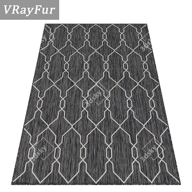Luxury Carpet Set 1922 | High-Quality Textures 3D model image 2