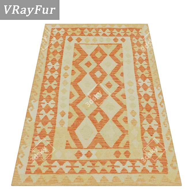 Versatile High-Quality Carpets Set 3D model image 2