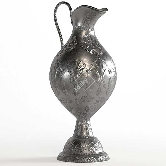 Exquisite Eastern Jug Set 3D model image 3