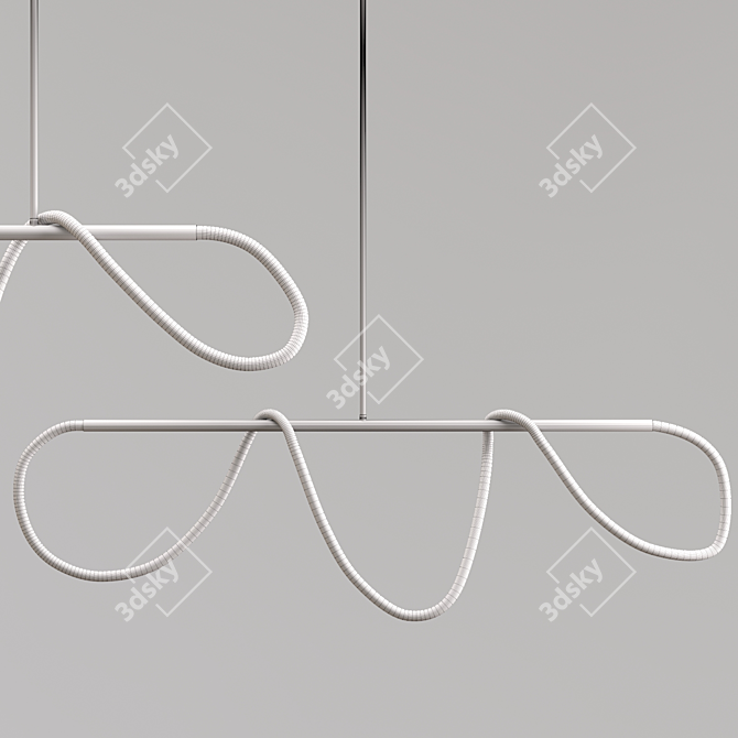 Scandinavian Pendant Lights: Elegant and Versatile 3D model image 2