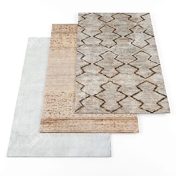 High Resolution Rugs Set 3D model image 1