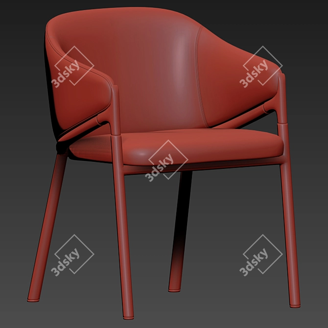 Modern Hammer Chair: Stylish Dining Table and Chairs Set 3D model image 3