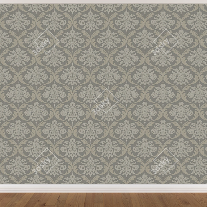 Seamless Wallpaper Set - 3 Colors 3D model image 2