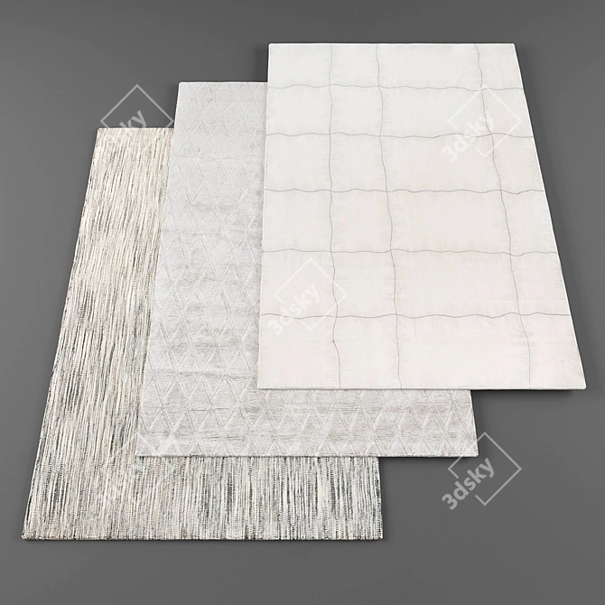 High-Res Rug Set (5pcs) 3D model image 1