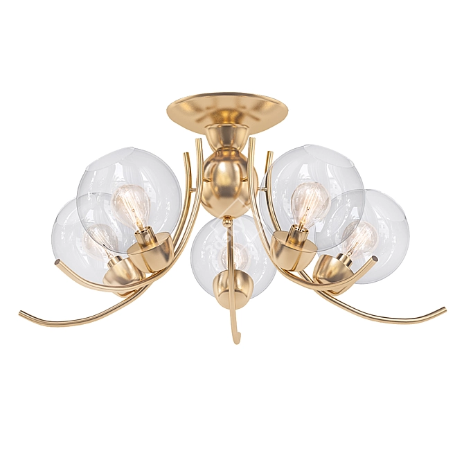 Sophisticated Loft Ceiling Chandelier 3D model image 1