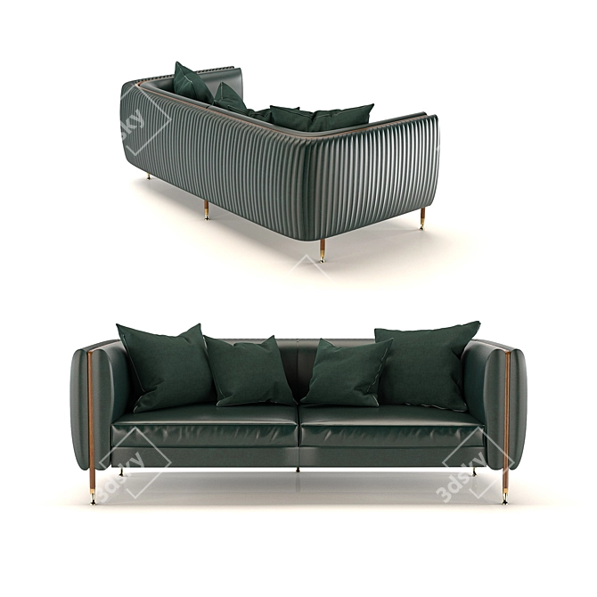 Barlow: Sleek and Stylish Sofa 3D model image 3