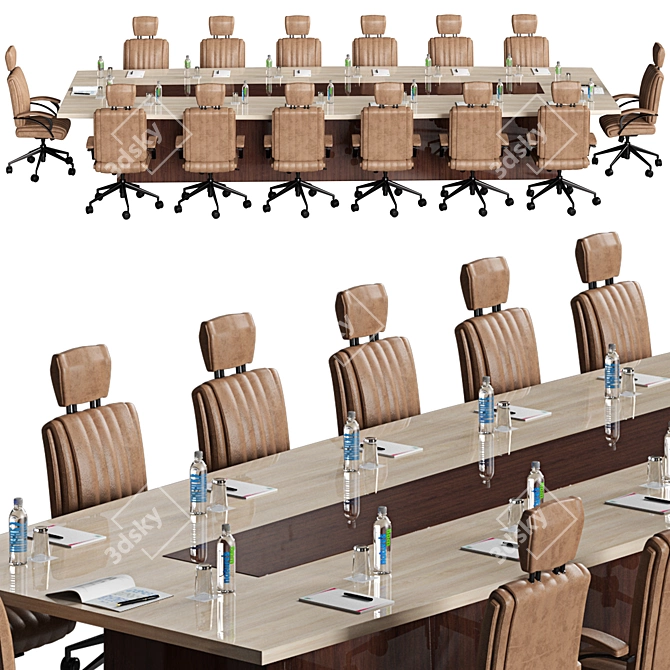 Modern Conference Table 2015 3D model image 2