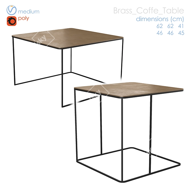  Versatile Modern Coffee Table 3D model image 2