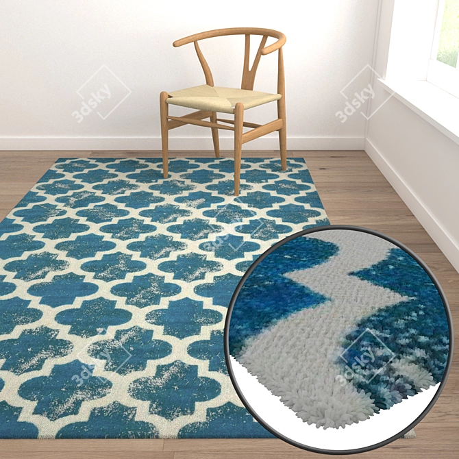 1935 Carpet Set: High-Quality Textures 3D model image 5