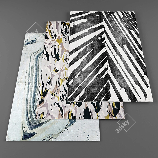 High Resolution Rugs Bundle 3D model image 1