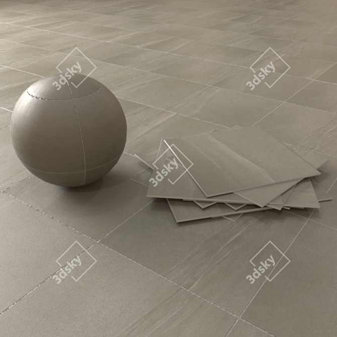 9 Step High Quality Kale Tiles 3D model image 2