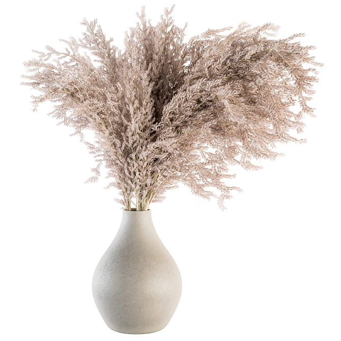 Natural Pampas Grass Bundle 3D model image 1