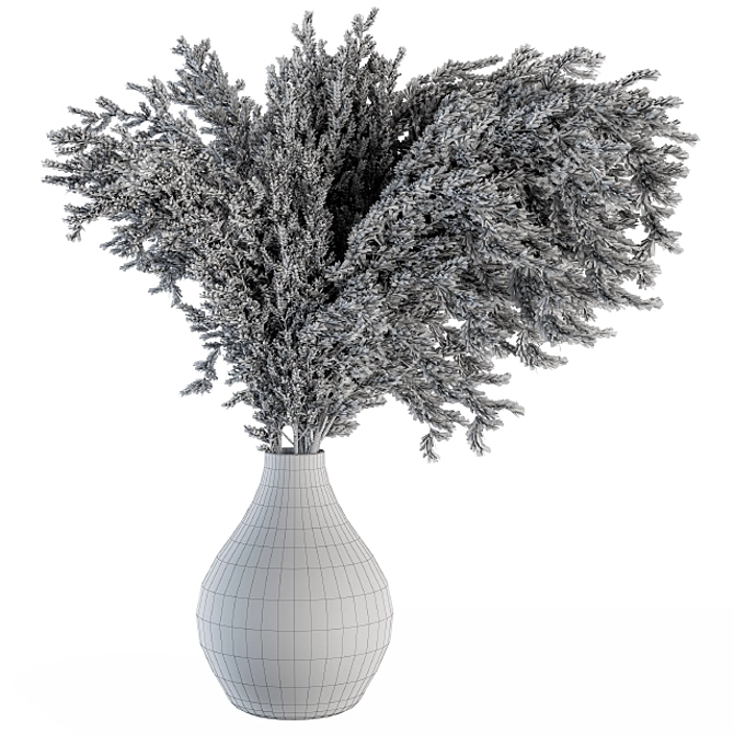 Natural Pampas Grass Bundle 3D model image 4