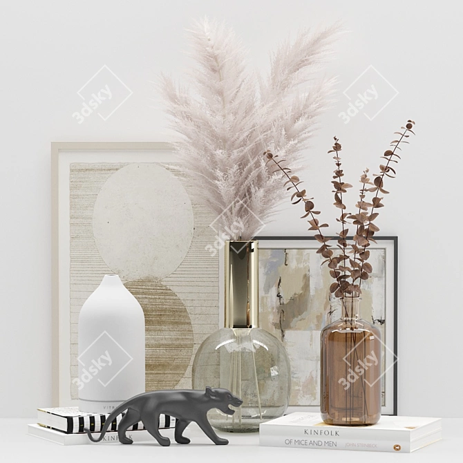 Modern Decor Set - 3Ds Max & Corona5.0 Files 3D model image 1