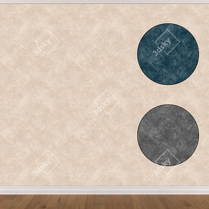 Seamless Wallpaper Set (3 Colors) 3D model image 1