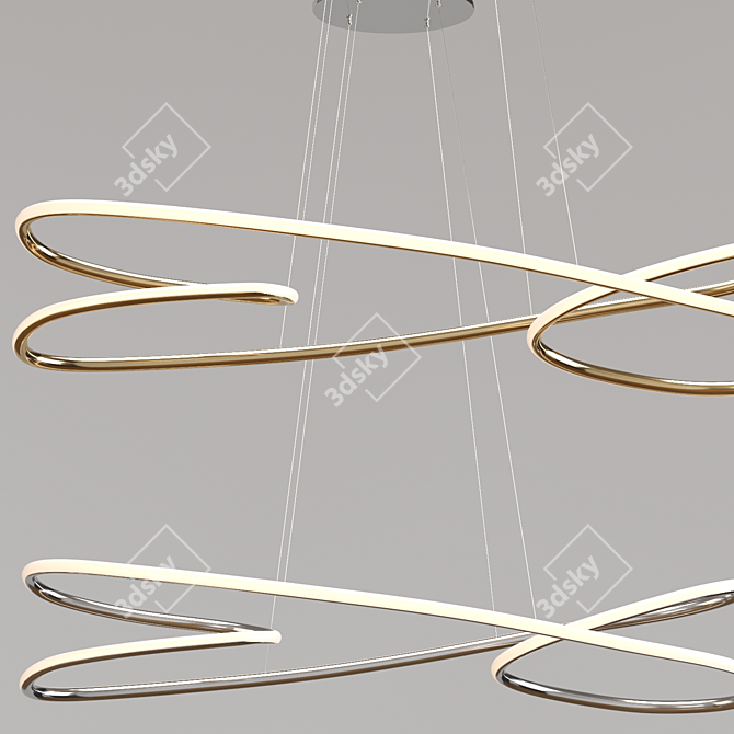 Modern Hanging Light Fixture 3D model image 2