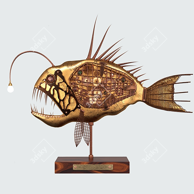 Illuminate Your Fishing Experience: Angler Fish 3D model image 1