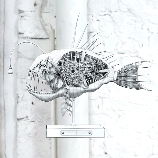 Illuminate Your Fishing Experience: Angler Fish 3D model image 5