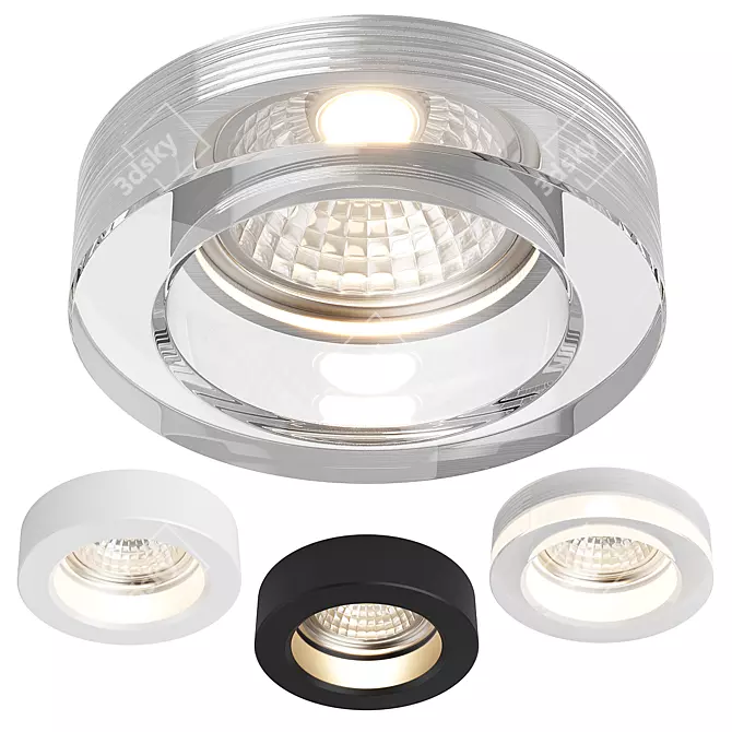 Mini Lightstar: Sleek Recessed Spot Light 3D model image 1