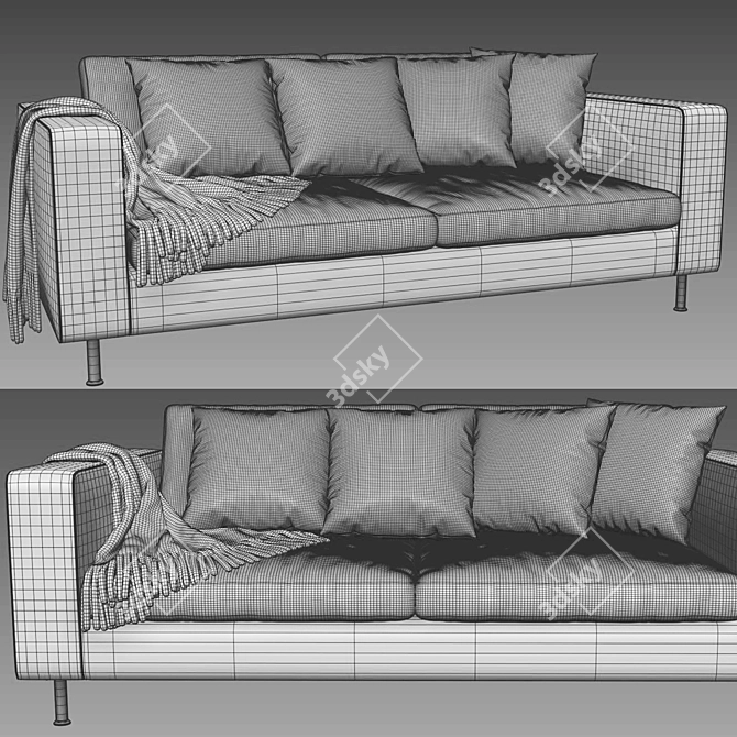 Modern BoConcept Indivi 2-Seater Sofa 3D model image 4