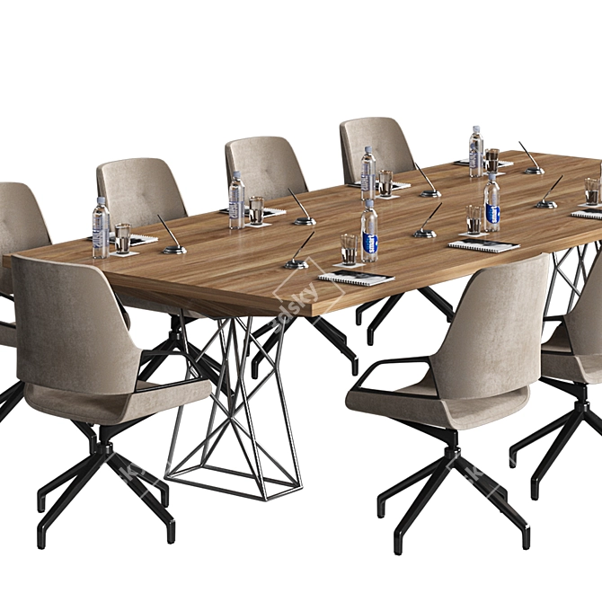  Modern Conference Table 12 3D model image 2