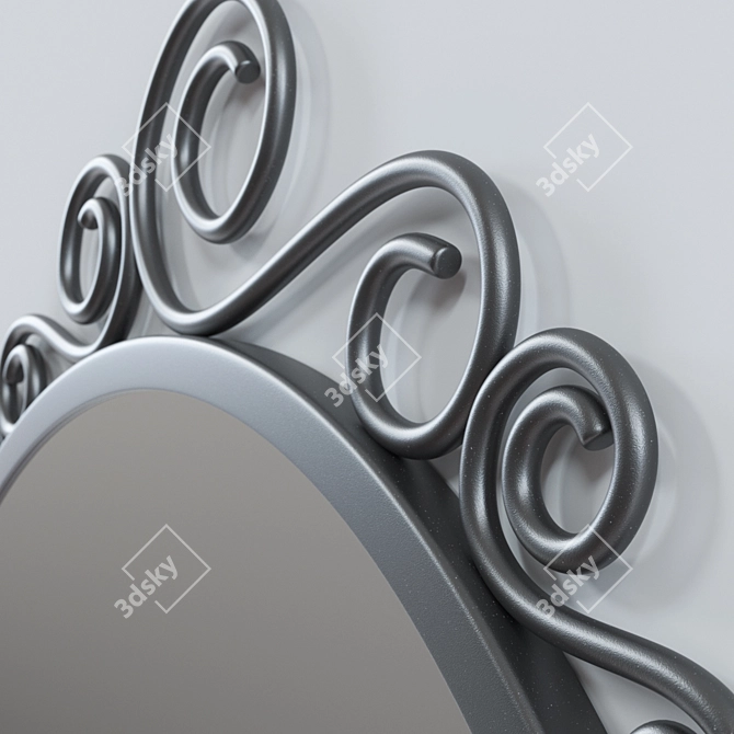 Versatile Oval and Round Mirrors, EKNE, IKEA 3D model image 4