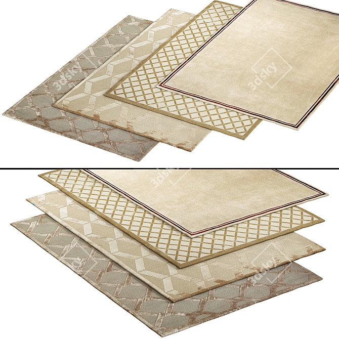 Elegant 137 200x300cm Carpet 3D model image 2