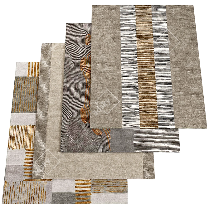 Luxury 200x300cm Carpet 3D model image 1