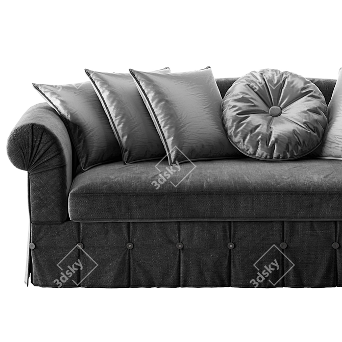 Elegant Modern Sofa: Gianfranco-Ferre_STEPHANY 3D model image 2