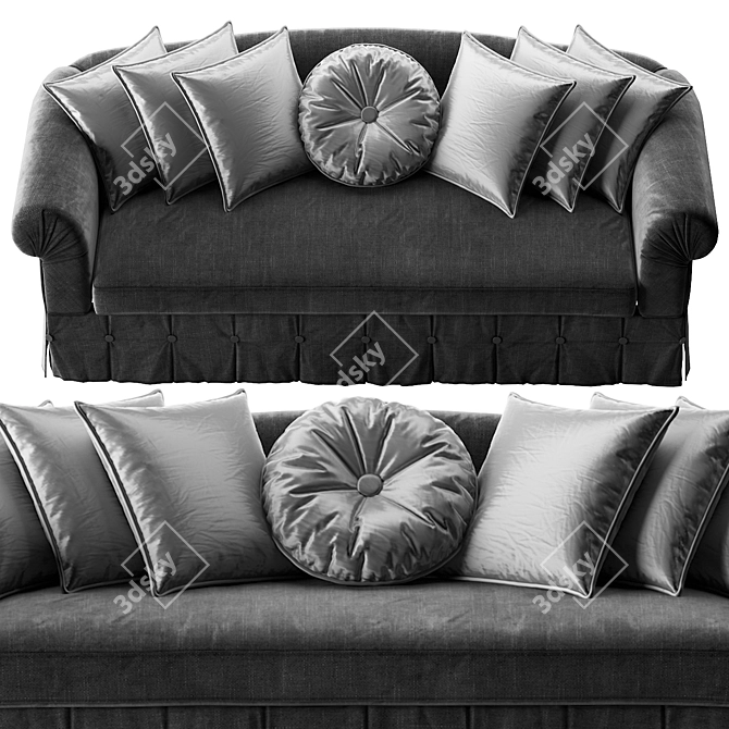 Elegant Modern Sofa: Gianfranco-Ferre_STEPHANY 3D model image 3