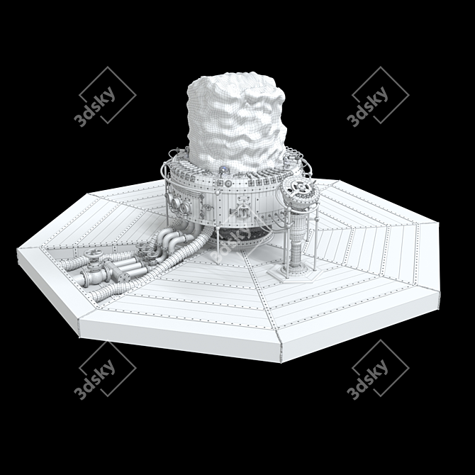 Hologram Generator: Futuristic Display 3D model image 5