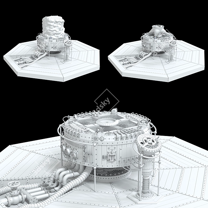 Hologram Generator: Futuristic Display 3D model image 6