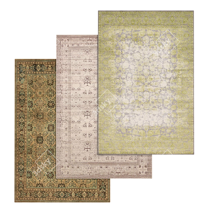 Luxury Carpets Set 3D model image 1