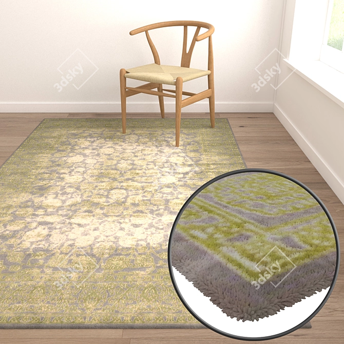 Luxury Carpets Set 3D model image 5