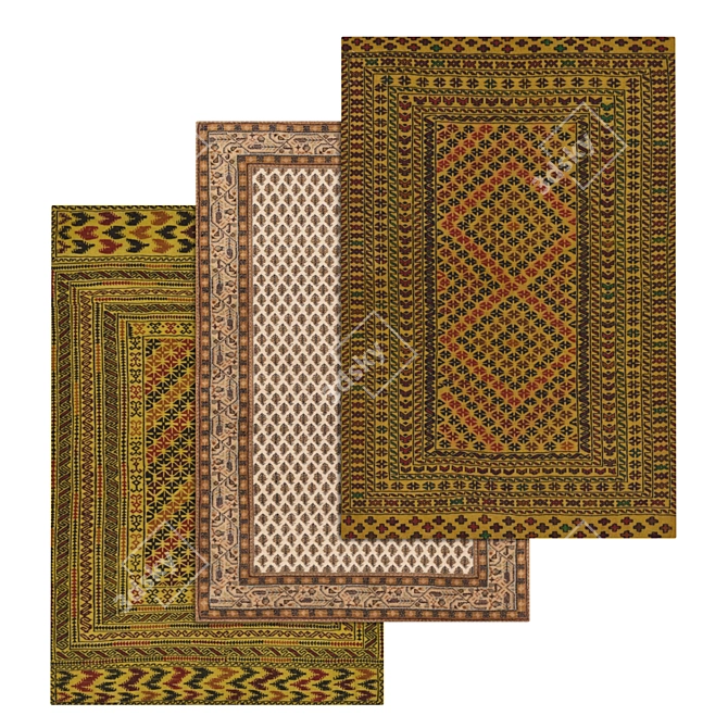 1937 Carpets Set 3D model image 1