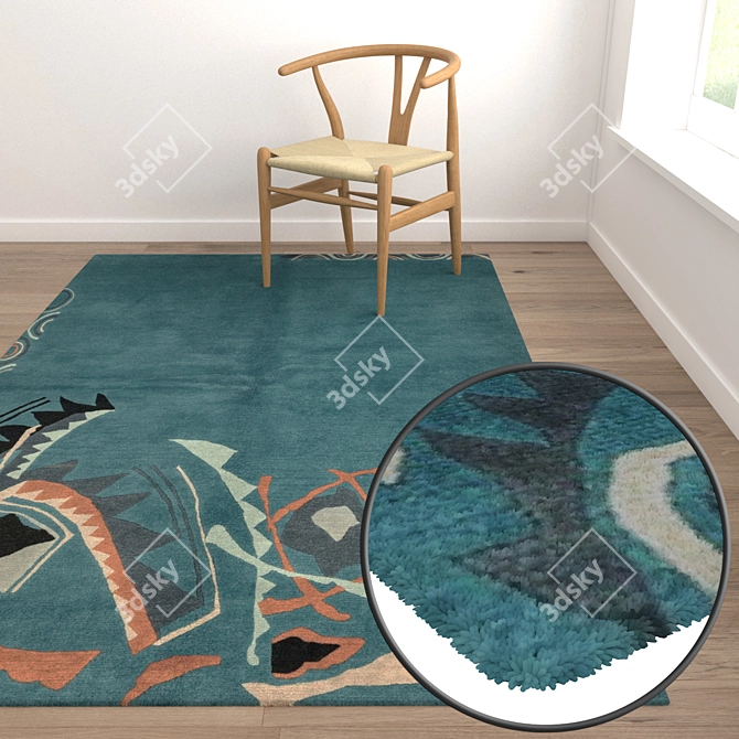 1940's Carpet Set 3D model image 5