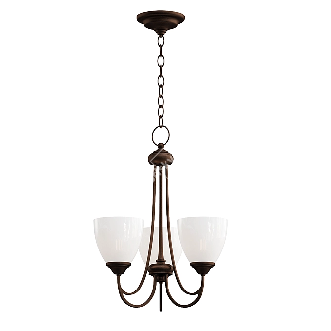 Elegant Venumblack Chandelier 3D model image 1