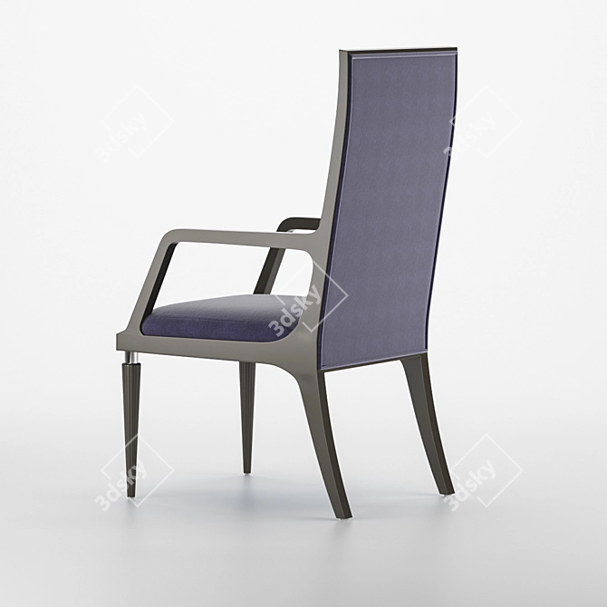 Elegant RHAPSODY Dining Chair 3D model image 2
