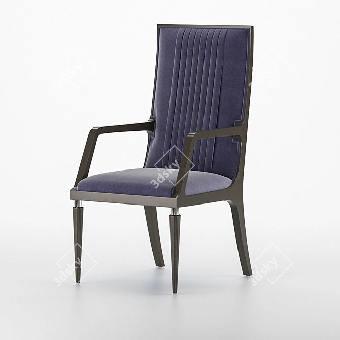 Elegant RHAPSODY Dining Chair 3D model image 3