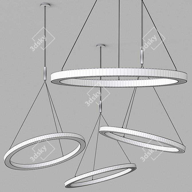 Sattler Circolo Tris: Contemporary German Lighting 3D model image 2