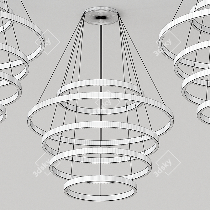 Title: Elegant Aura Taso Pendant by Cameron Design 3D model image 2