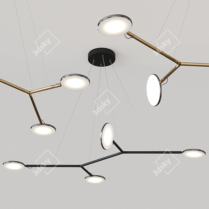 Avveni Pendant4: Sleek German Design 3D model image 1