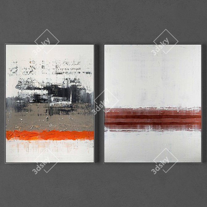 Abstract Frames Collection: 800x600mm & 800x660mm 3D model image 1