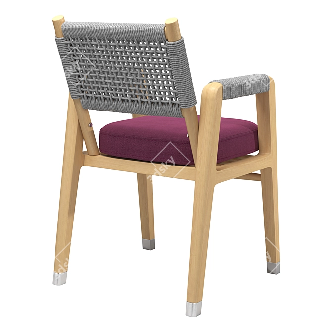 Ortigia Outdoor Chair: Stylish & Comfortable 3D model image 3