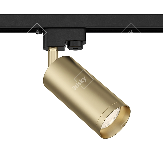 Sleek Rotating Track Lamp 3D model image 1