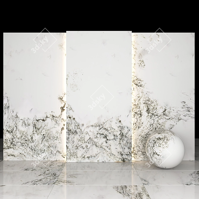 Elevate Landscapes with Textured Marble 3D model image 1