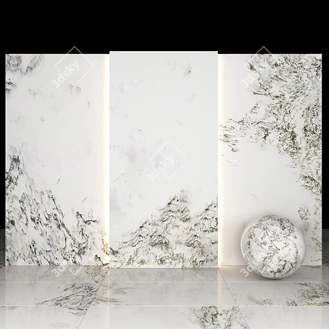 Elevate Landscapes with Textured Marble 3D model image 2