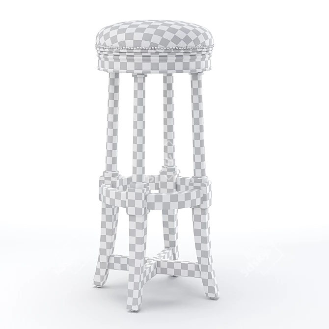 Elegant Thomas Bar Stool 3D model image 2