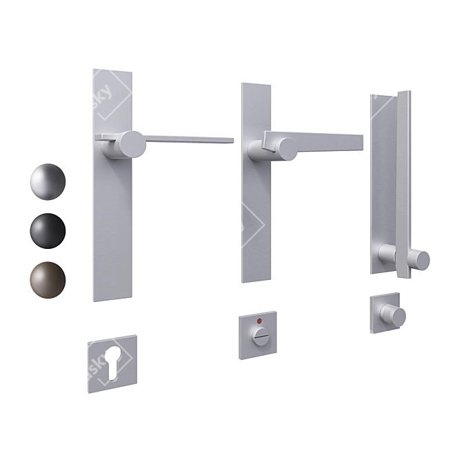 Formani Tense Metal Door Set 3D model image 1